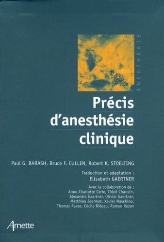 Emprunter Précis d'anesthésie clinique livre