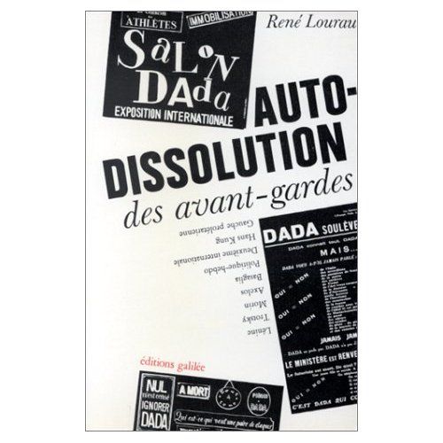 Emprunter Autodissolution des avant-gardes livre