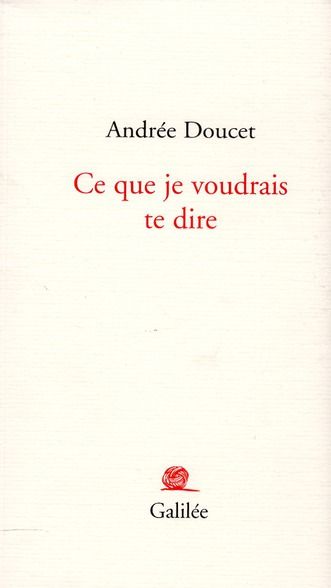 Emprunter Ce que je voudrais te dire livre