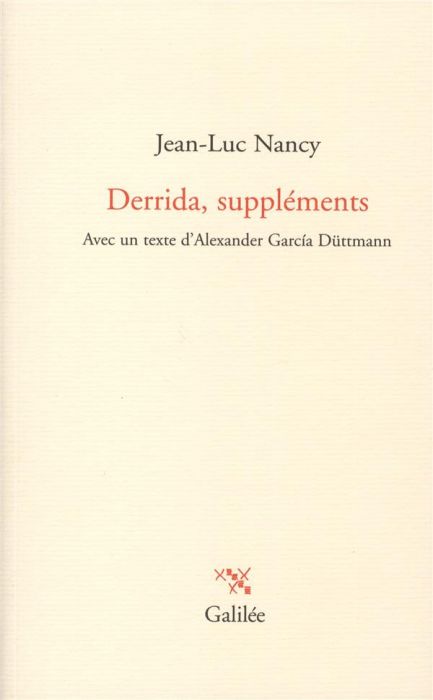 Emprunter Derrida, suppléments livre