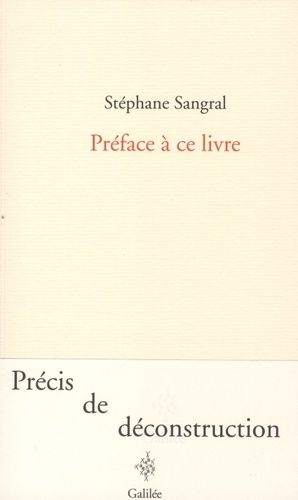 Emprunter Préface à ce livre livre