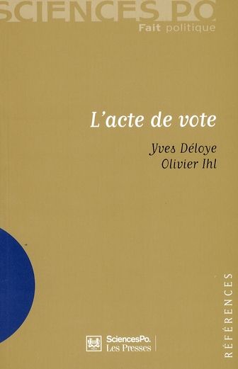 Emprunter L'acte de vote livre