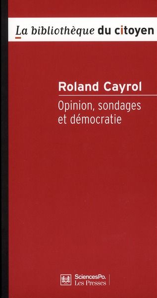 Emprunter Opinion, sondages et démocratie. 2e édition revue et corrigée livre