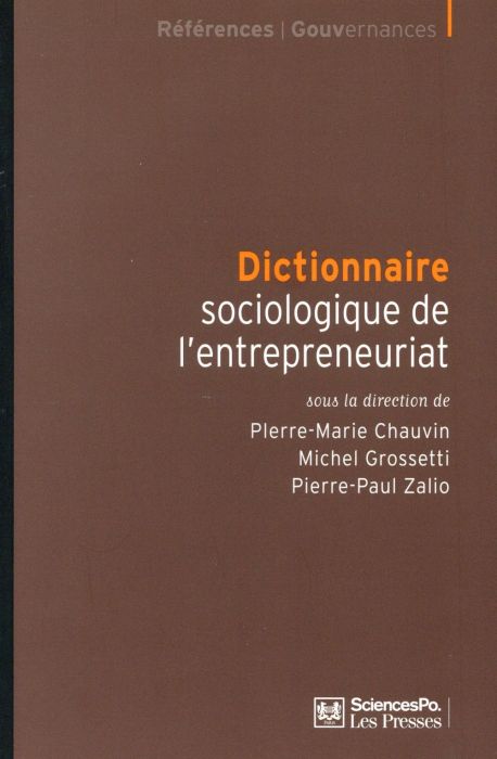 Emprunter Dictionnaire sociologique de l'entrepreneuriat livre