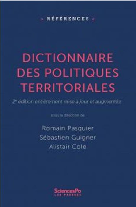 Emprunter Dictionnaire des politiques territoriales. 2e édition mise à jour et augmentée, 2e édition revue et livre