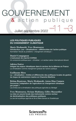 Emprunter Gouvernement & action publique Volume 11 N°3, juillet-septembre 2022 livre