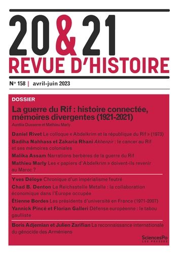 Emprunter 20&21 N° 158 . Revue d'histoire livre