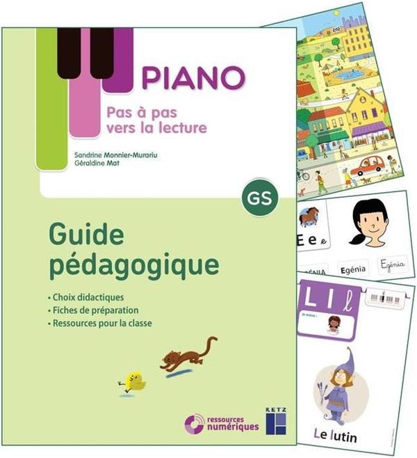 Emprunter Pas à pas vers la lecture Piano GS. Guide pédagogique et matériel livre