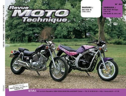 Emprunter Revue Moto Technique N° 83 : Suzuki GS 500 E - Yamaha XV 535 livre