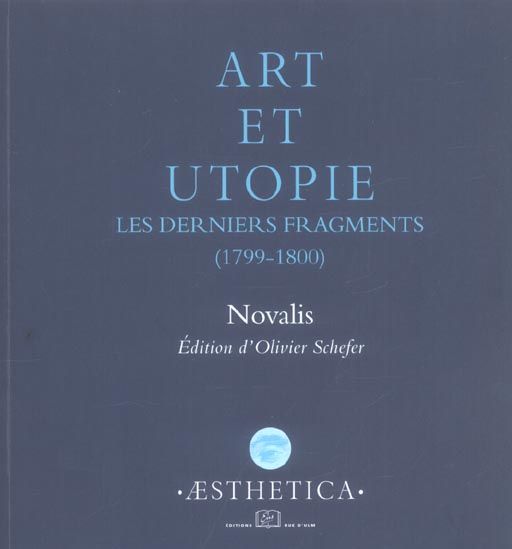 Emprunter Art et utopie. Les derniers fragments (1799-1800) livre