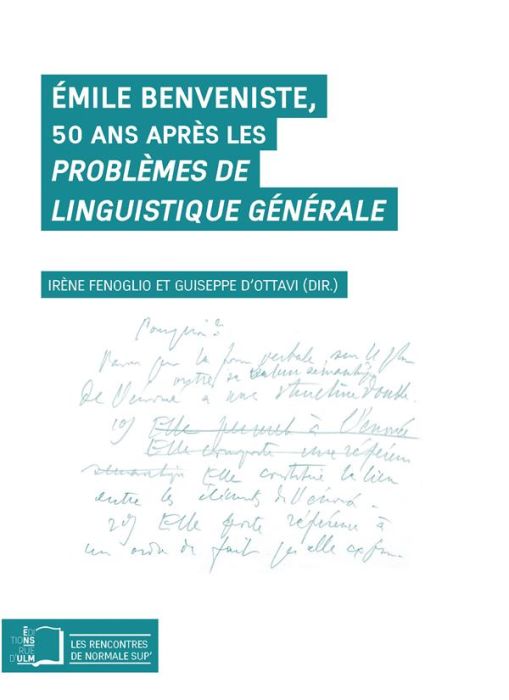 Emprunter Emile Benveniste. 50 ans après les Problèmes de linguistique générale livre