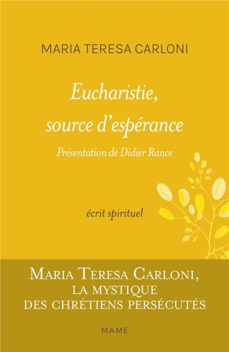 Emprunter Eucharistie, source d'espérance livre