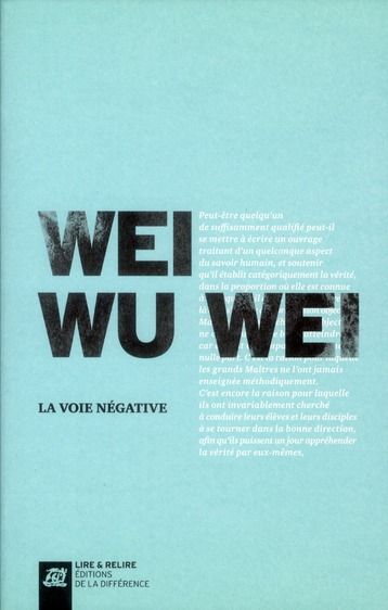 Emprunter La voie négative livre