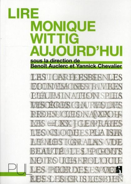 Emprunter Lire Monique Wittig aujourd'hui livre