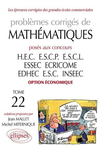 Emprunter Problèmes corrigés de mathématiques posés aux concours des grandes écoles commerciales option économ livre