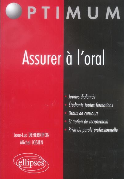 Emprunter Assurer à l'oral livre