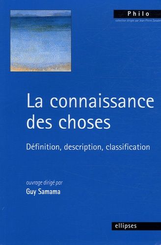 Emprunter La connaissance des choses. Définition, description, classification livre