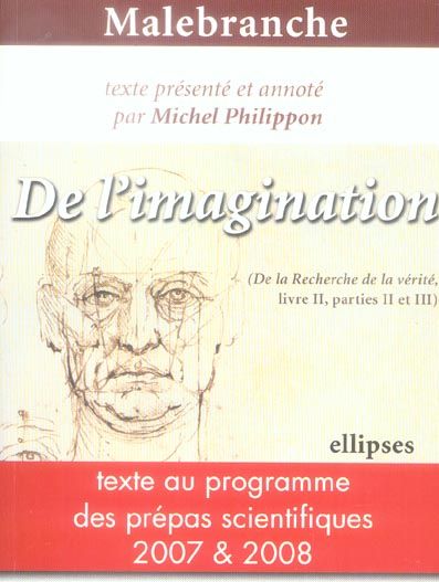 Emprunter Malebranche De l'imagination. (De la Recherche de la vérité, livre II, parties II et III) livre