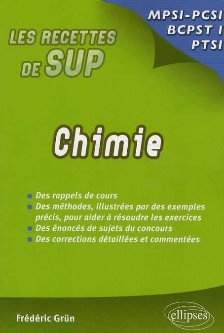 Emprunter Chimie. MPSI/PCSI/PTSI/BCPST1 livre