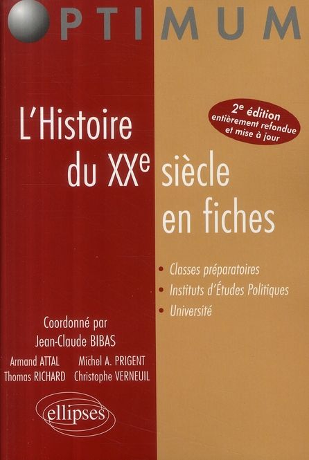 Emprunter L'Histoire du XXe siècle en fiches. 2e édition revue et corrigée livre