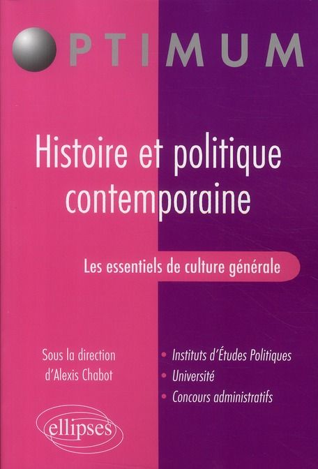 Emprunter Histoire et politique contemporaine. Les essentiels de culture générale livre