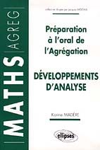 Emprunter Préparation à l'oral de l'Agrégation. Développements d'analyse livre