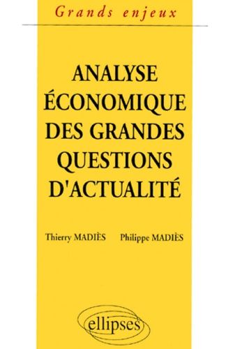 Emprunter L'analyse économique des grandes questions d'actualité livre