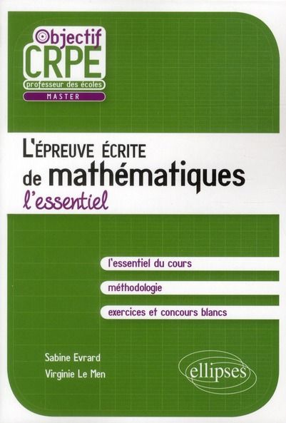 Emprunter L'épreuve écrite de mathématiques cahier d'exercices livre