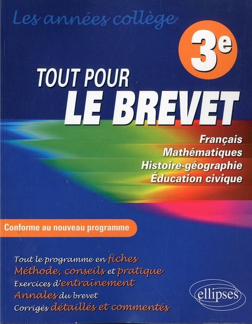 Emprunter Tout pour le brevet 3e. Conforme au nouveau programme livre