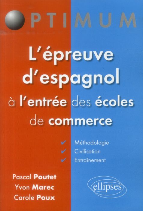 Emprunter L'épreuve d'espagnol à l'entrée des écoles de commerce livre