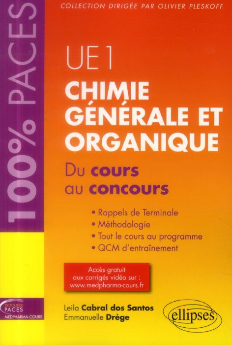 Emprunter Chimie générale et organique UE1. Du cours au concours livre