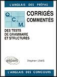 Emprunter QCM. Corrigés commentés, Des tests de grammaire et structures, L'anglais des prépas livre