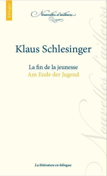 Emprunter La fin de la jeunesse. Edition bilingue français-allemand livre