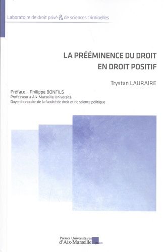 Emprunter La prééminence du droit en droit positif livre