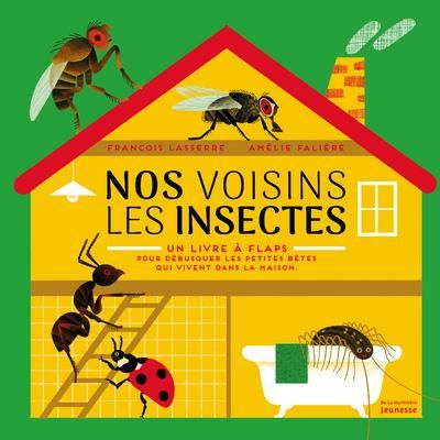 Emprunter Nos voisins les insectes. Un livre à flaps pour débusquer les petites bêtes qui vivent dans la maiso livre