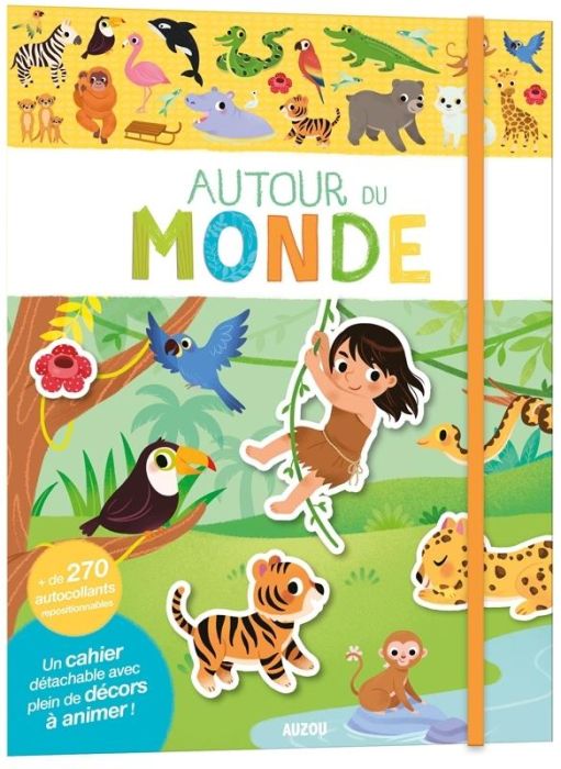 Emprunter Autour du monde. Mes premiers autocollants livre