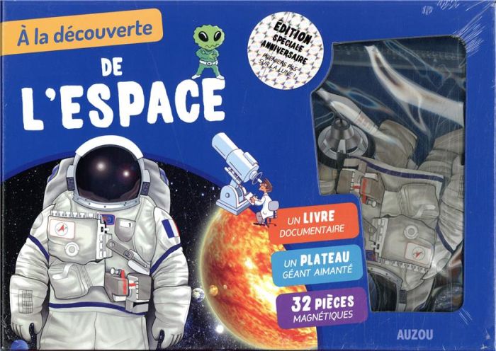 Emprunter A la découverte de l'espace. Avec un plateau géant aimanté et 32 pièces magnétiques livre