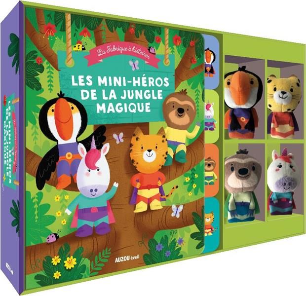 Emprunter Les mini-héros de la jungle magique. Avec quatre marionnettes à doigts livre