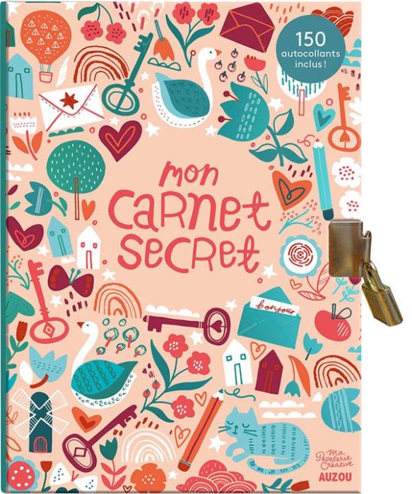 Emprunter Mon carnet secret. Avec 150 autocollants et 1 cadenas livre