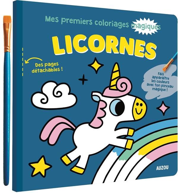 Emprunter Licornes. Avec 1 pinceau livre