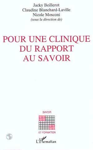 Emprunter Pour une clinique du rapport au savoir livre