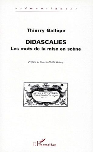 Emprunter DIDASCALIES. Les mots de la mise en scène livre