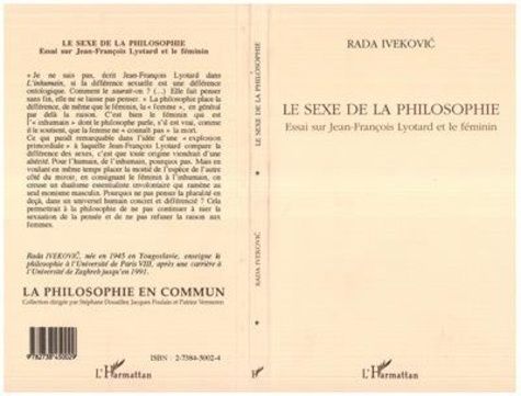 Emprunter Le sexe de la philosophie. Essai sur Jean-François Lyotard et le féminin livre