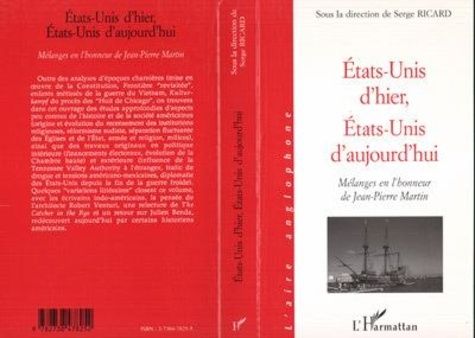 Emprunter Etats-Unis d'hier, Etats-Unis d'aujourd'hui. Mélanges en l'honneur de Jean-Pierre Martin livre