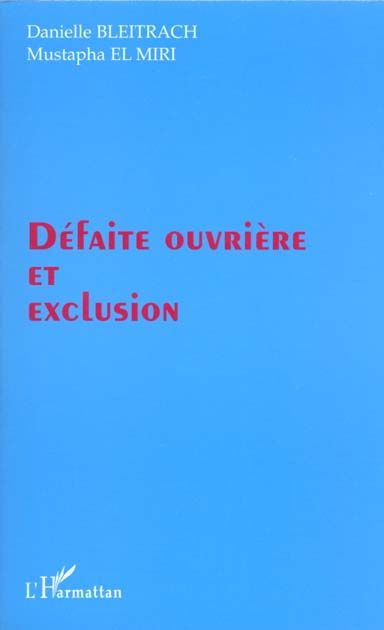 Emprunter Défaite ouvrière et exclusion livre