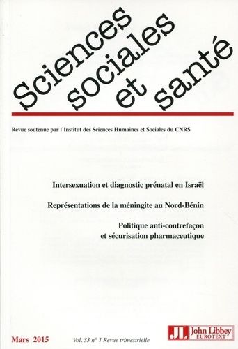 Emprunter Sciences Sociales et Santé Volume 33 N° 1, Mars 2015 livre