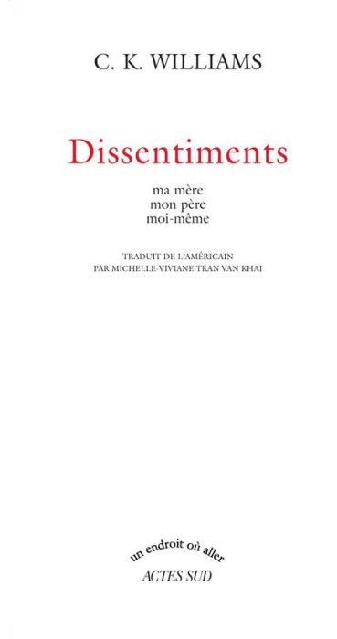 Emprunter Dissentiments. Ma mère, mon père, moi-même livre