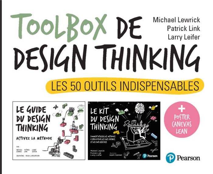 Emprunter Toolbox de design thinking. Les 50 outils indispensables. Pack en 2 volumes : Le guide du design thi livre