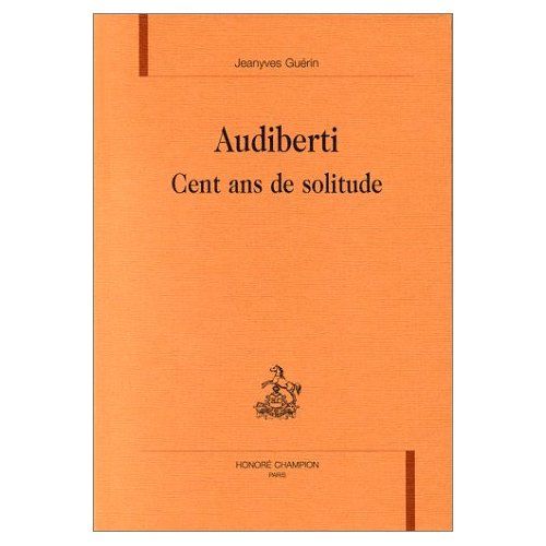 Emprunter AUDIBERTI. CENT ANS DE SOLITUDE. livre