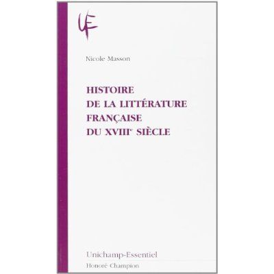 Emprunter HISTOIRE DE LA LITTERATURE FRANCAISE DU XVIIIEME SIECLE livre